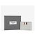 Thom Browne Wallet Pebble Grain Triple Tab Card Holder Silvery - view 10