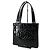 Chanel Borsa Tote Patent Chocolate Bar Nero