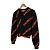 Balenciaga Kurzes Damen-Strickpullover aus Wolle mit Multi-Logo-Jacquard Orange Schwarz