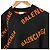 Balenciaga Kurzes Damen-Strickpullover aus Wolle mit Multi-Logo-Jacquard Orange Schwarz - Ansicht 5