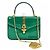 Gucci Silvy Patent Top Handle Tote und Schultertasche Grün
