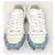 Louis Vuitton Sneakers White Denim Monogram Runaway Blu - vista 6