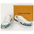 Louis Vuitton Sneakers White Denim Monogram Runaway Blu - vista 8