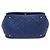 Chanel Borsa a tracolla Timeless CC Caviar Flap Accordion con catena argentata Blu - vista 7