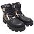 Louis Vuitton Damier Camouflage LV Checker Combat Boots Schwarz