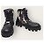 Louis Vuitton Damier Camouflage LV Checker Combat Boots Schwarz - Ansicht 4