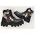 Louis Vuitton Damier Camouflage LV Checker Combat Boots Schwarz - Ansicht 5