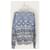 Louis Vuitton Jacquard-Strickpullover mit blauem Monogramm  - Ansicht 4