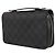 Louis Vuitton Clutch Zippy XL in tela Damier Graphite Nero - vista 2