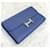 Hermès Constance Long Wallet Silver Stamp Blau  - Ansicht 3