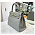Hermès Kelly in Stitch Gray Meyer Gold Marrone - vista 4