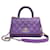 Chanel Caviar Coco Handle Mini Purple Porpora  - vista 1