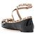 Valentino Ballerine in pelle Rockstud Multicolore - vista 7