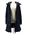 Chaqueta larga de plumón Moncler Rene Negro - vista 3