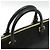 Prada Borsa a tracolla in pelle di vitello nera con logo in rilievo e finiture dorate Nero - vista 6