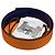 Hermès Reversible Men's Belt Navy/Orange Silver Blue