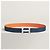 Hermès Reversible Men's Belt Navy/Orange Silver Blue - view 9