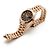 Rolex Relógio Datejust de ouro rosa com mostrador chocolate e estrelas de diamantes para mulher - vista 14