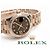 Rolex Relógio Datejust de ouro rosa com mostrador chocolate e estrelas de diamantes para mulher - vista 19