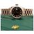 Rolex Relógio Datejust de ouro rosa com mostrador chocolate e estrelas de diamantes para mulher - vista 20