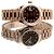 Rolex Relógio Datejust de ouro rosa com mostrador chocolate e estrelas de diamantes para mulher - vista 22
