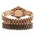 Rolex Relógio Datejust de ouro rosa com mostrador chocolate e estrelas de diamantes para mulher - vista 24