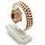Rolex Relógio Datejust de ouro rosa com mostrador chocolate e estrelas de diamantes para mulher - vista 5