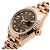 Rolex Relógio Datejust de ouro rosa com mostrador chocolate e estrelas de diamantes para mulher - vista 9