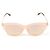 Givenchy Occhiali da sole cat eye con lenti a specchio e montatura rosa - vista 3