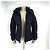 Chaqueta corta acolchada con capucha para mujer Moncler Mesnil Azul - vista 4