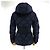 Chaqueta corta acolchada con capucha para mujer Moncler Mesnil Azul - vista 5