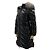 Moncler Albigia (Pullmarus) Langer Fuchsfellmantel Schwarz
