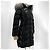 Moncler Albigia (Pullmarus) Langer Fuchsfellmantel Schwarz - Ansicht 2