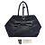 Prada Nylon-Tote-Bag mit Band Schwarz
