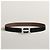Hermès Reversible Buckle Black Chocolate Silver Matte Men's Leather Belt Silvery - view 2
