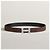 Hermès Reversible Buckle Black Chocolate Silver Matte Men's Leather Belt Silvery - view 3