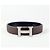 Hermès Reversible Buckle Black Chocolate Silver Matte Men's Leather Belt Silvery - view 6