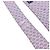 Hermès Purple Wave Dot Pattern Silk Men's Tie - view 6