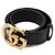 Marmont Gucci Buckle Men's Leather Belt Black - view 2