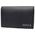 Gucci Black Logo Leather Card Case Wallet - view 2