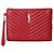Saint Laurent Clutch Matelassé Small Rosso
