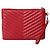 Saint Laurent Clutch Matelassé Small Rosso - vista 3