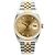 Rolex Relógio Datejust Masculino Combi Champagne Gold Original Diamond Dourado