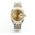 Rolex Relógio Datejust Masculino Combi Champagne Gold Original Diamond Dourado - vista 16