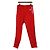 Gucci Pantaloni della tuta da uomo in cotone e poliestere rosso con patch logo