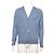 Hermès Hellblauer Herren-Cardigan aus Kaschmir-Seiden-Mischung