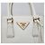 Prada Borsa tote a spalla in pelle Saffiano Bianco - vista 2