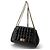 Chanel Borsa a tracolla a fisarmonica in agnello laccato cioccolato Nero - vista 2