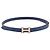 Hermès Mini hebilla de cinturón, correa de cuero reversible de doble cara Azul - vista 6