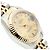 Rolex Datejust Combi Damen Uhr Original Ten Point Diamond Golden - Ansicht 11